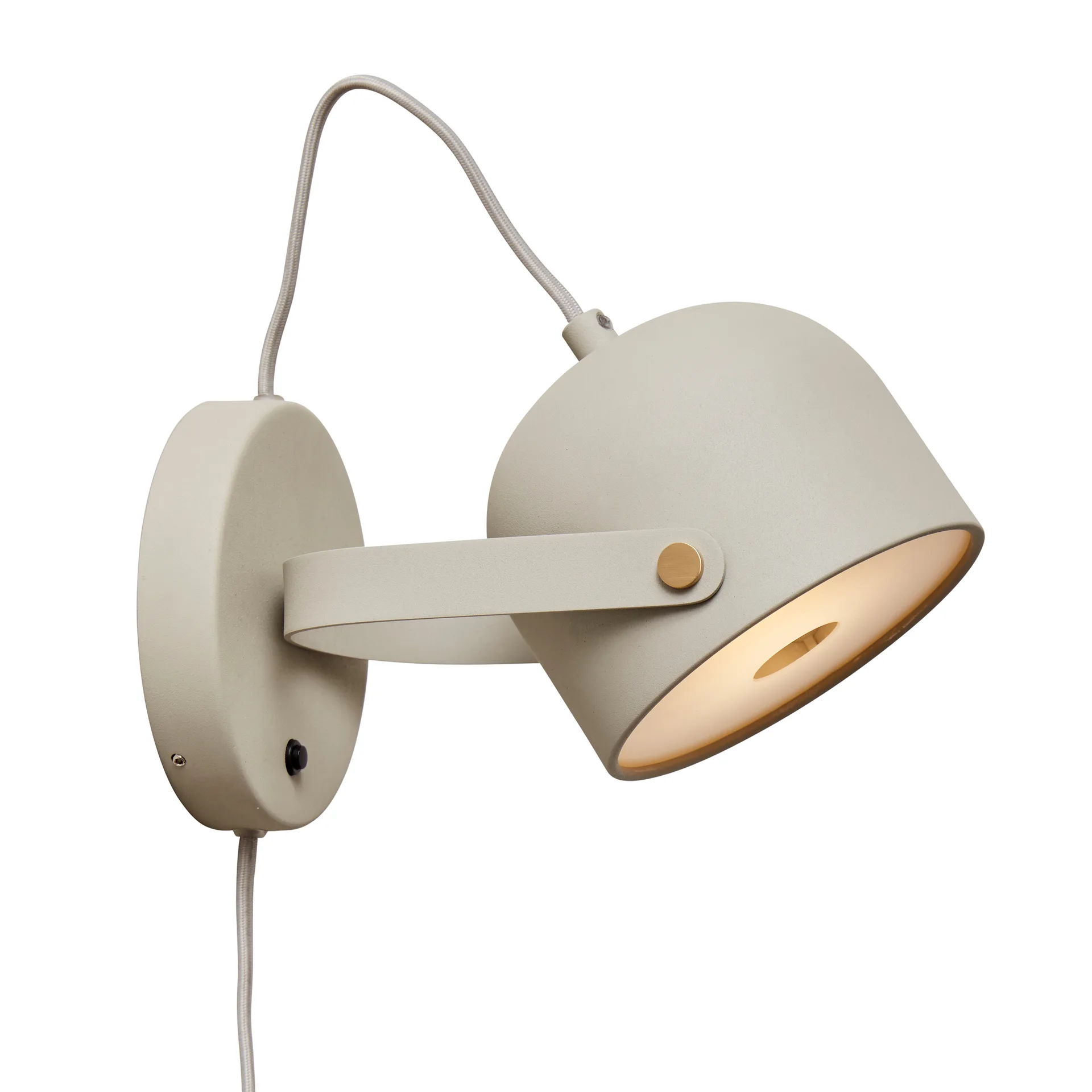 Svejk 13 vegglampe, Beige-messing CO Bankeryd