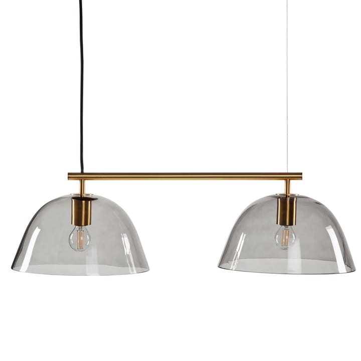 Wendo 70 taklampe røykfarget glass - Messingfinish - CO Bankeryd