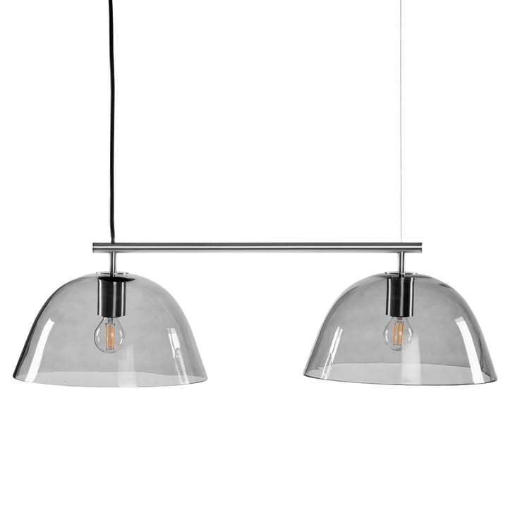 Wendo 70 taklampe røykfarget glass - Nikkel - CO Bankeryd