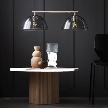 Wendo 70 taklampe røykfarget glass - Nikkel - CO Bankeryd