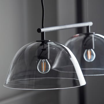 Wendo 70 taklampe røykfarget glass - Svart - CO Bankeryd