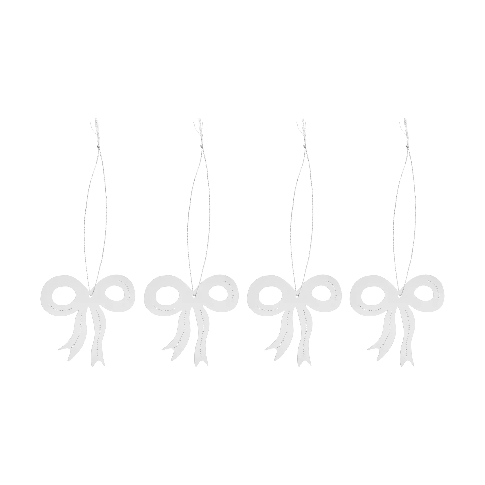 Christmas deco rosett 6 cm, Rustfritt stål Cooee Design