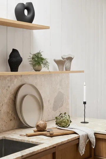 Curved lysestake 26 cm - Svart - Cooee Design