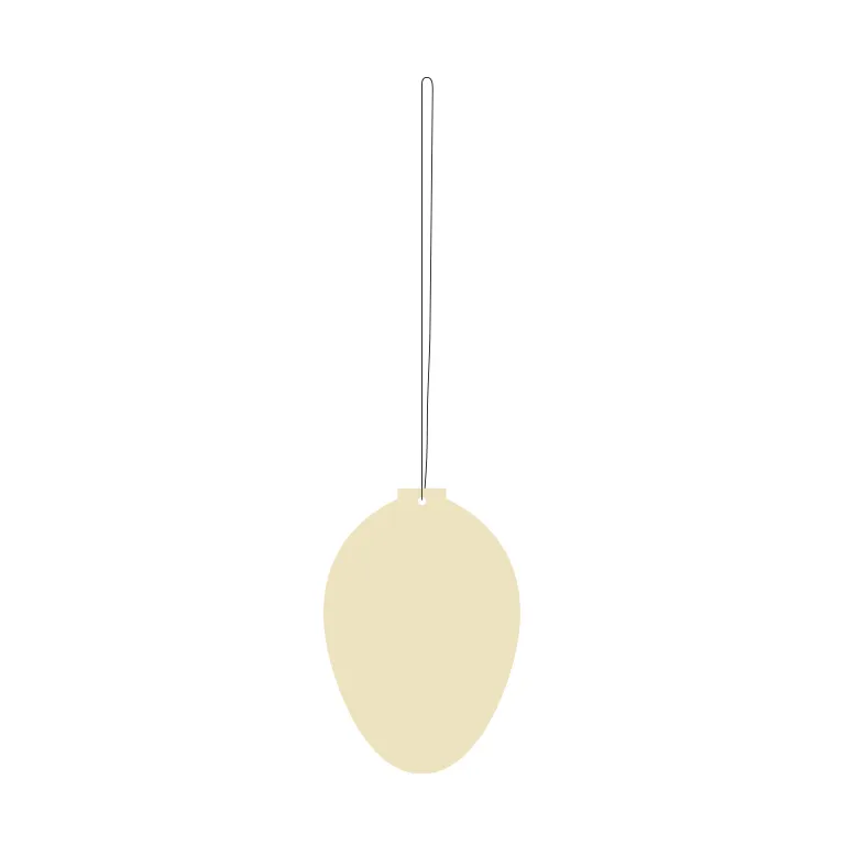 Easter Deco egg påskepynt 4-pakning, Light yellow Cooee Design