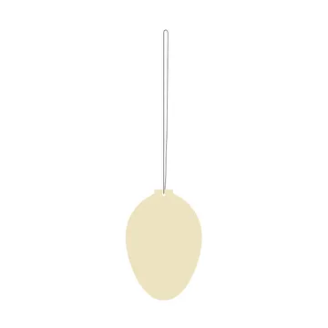 Easter Deco egg påskepynt 4-pakning - Light yellow - Cooee Design