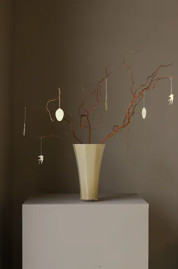 Easter Deco fugl påskepynt 4-pakning - Light yellow - Cooee Design