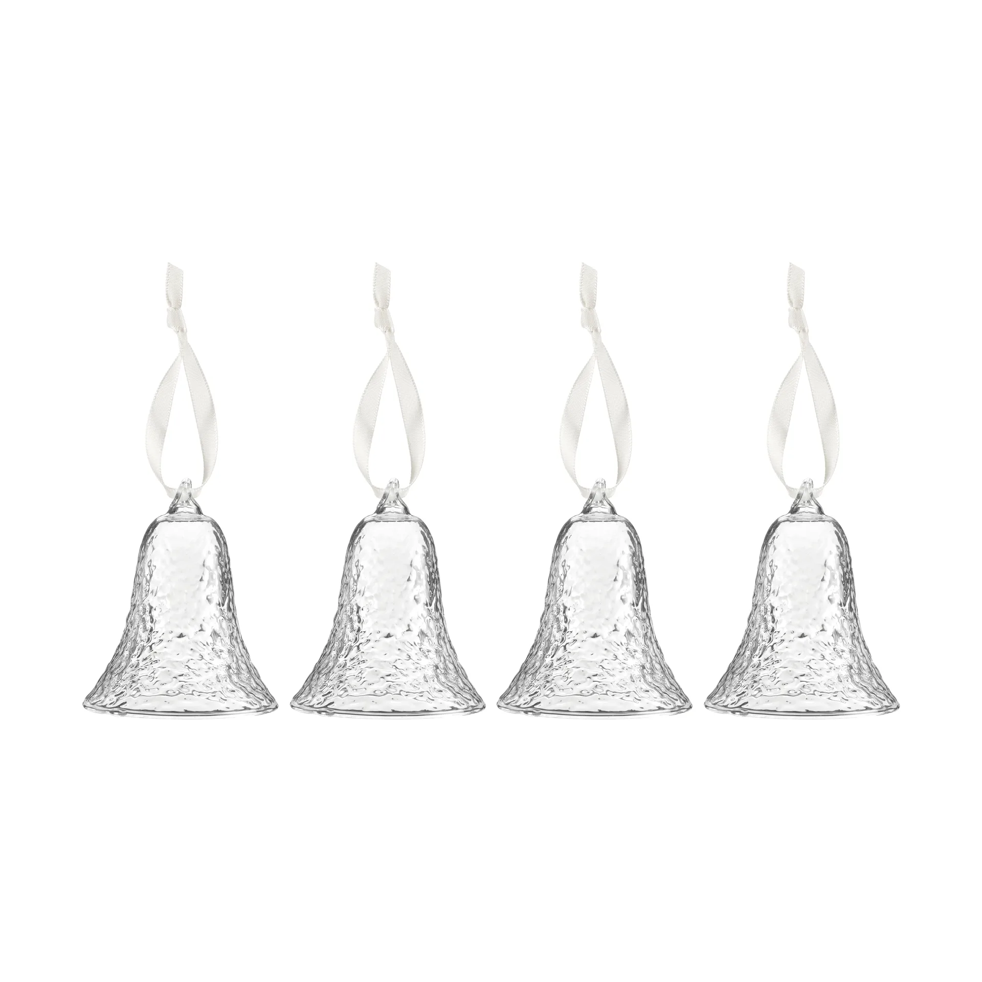 Gry bell klokke 8 cm 4-pakning, Clear Cooee Design