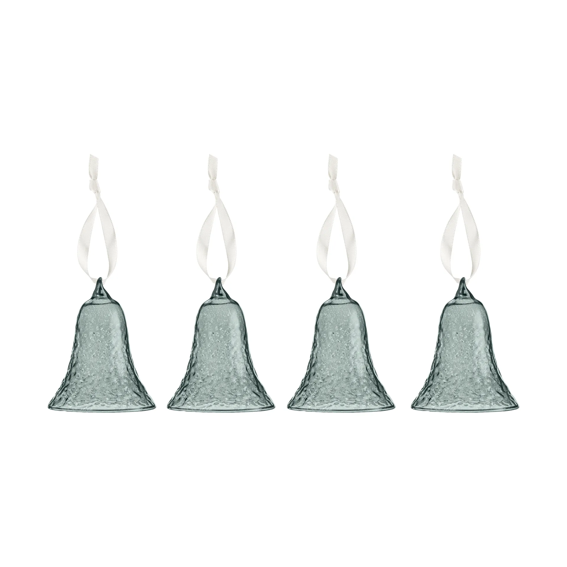 Gry bell klokke 8 cm 4-pakning, Smoke Cooee Design