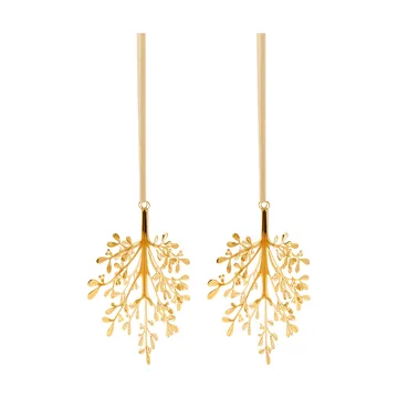 Mistletoe juleanheng 2-pack - Messing 20 cm - Cooee Design
