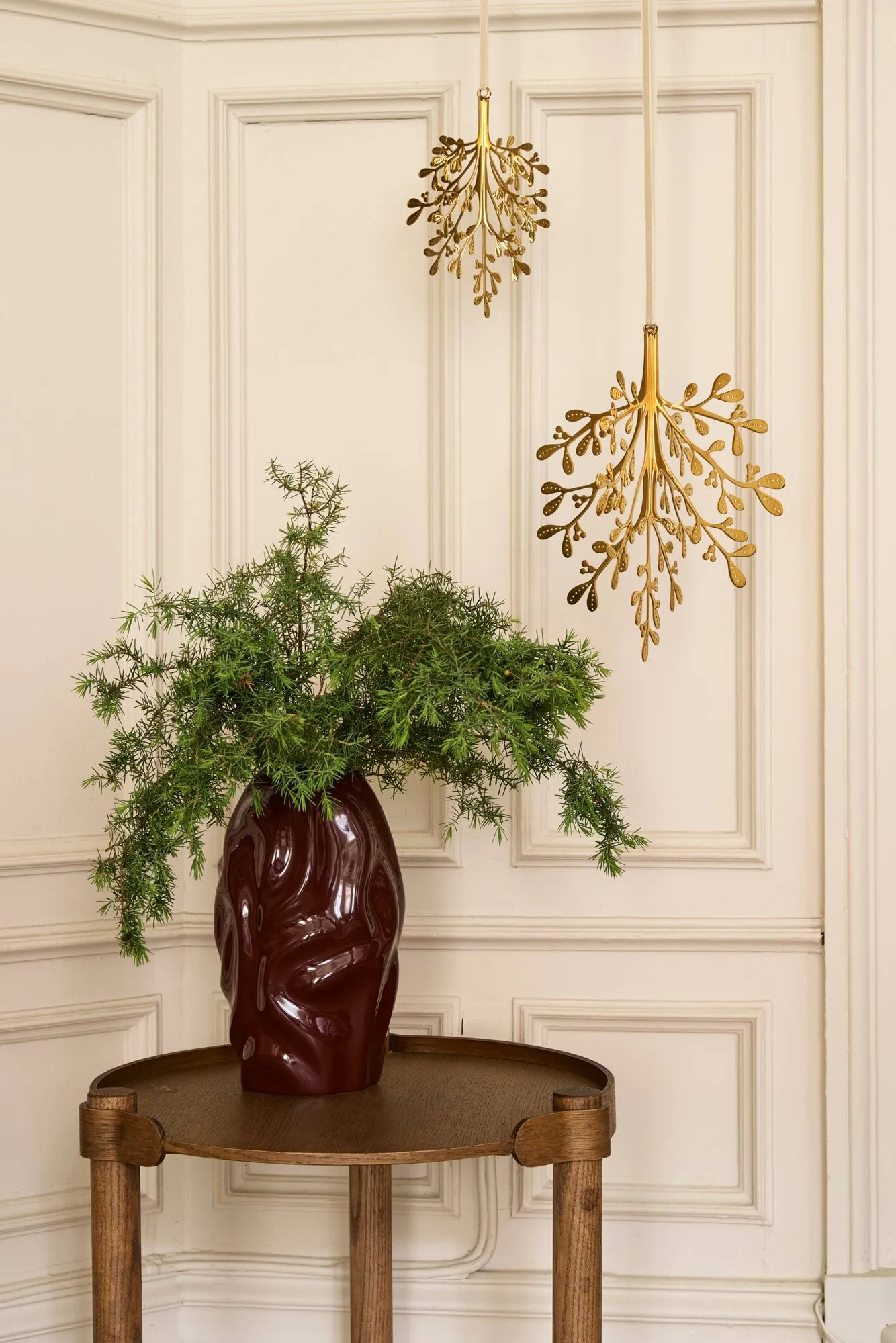 Mistletoe juleanheng 2-pack, Messing 20 cm Cooee Design
