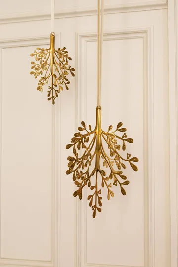 Mistletoe juleanheng 2-pack - Messing, 29 cm - Cooee Design