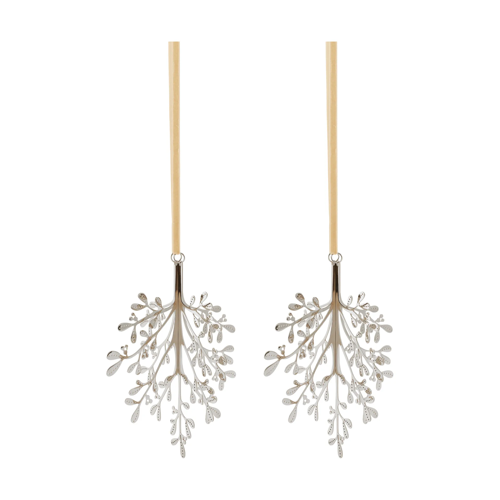 Mistletoe juleanheng 2-pack, Rustfritt stål, 20 cm Cooee Design