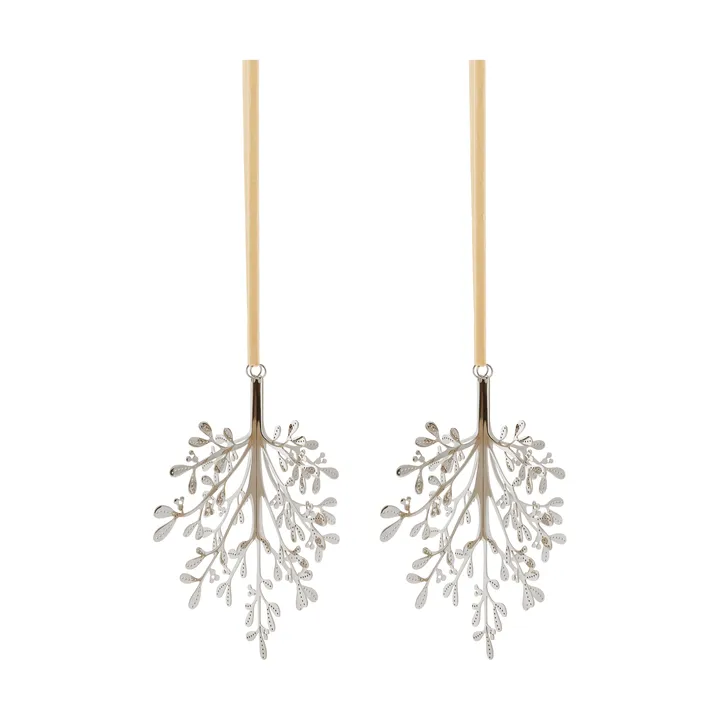 Mistletoe juleanheng 2-pack - Rustfritt stål, 20 cm - Cooee Design