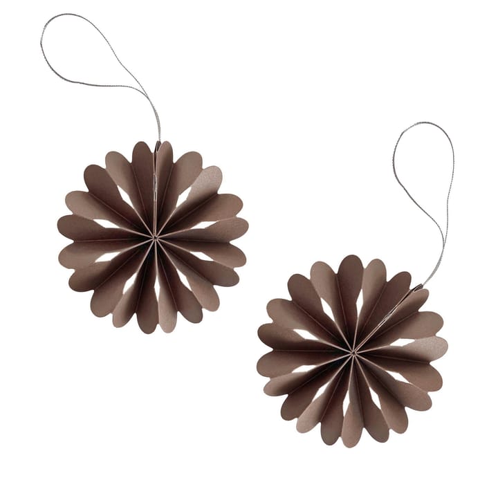 Paper Flowers juletrepynt - Coffee - Cooee Design