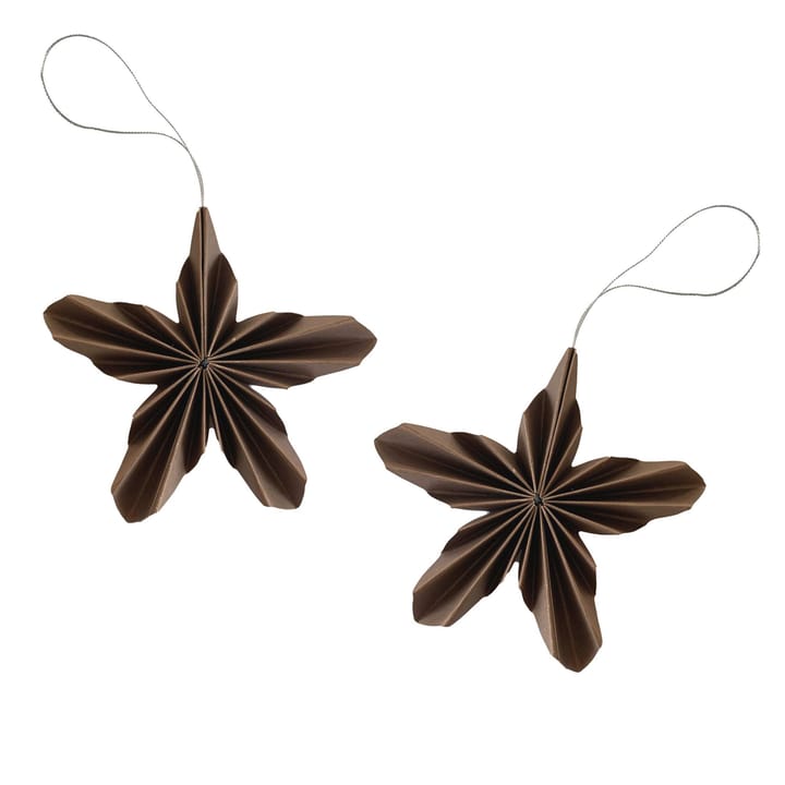 Paper Stars juletrepynt - Coffee - Cooee Design
