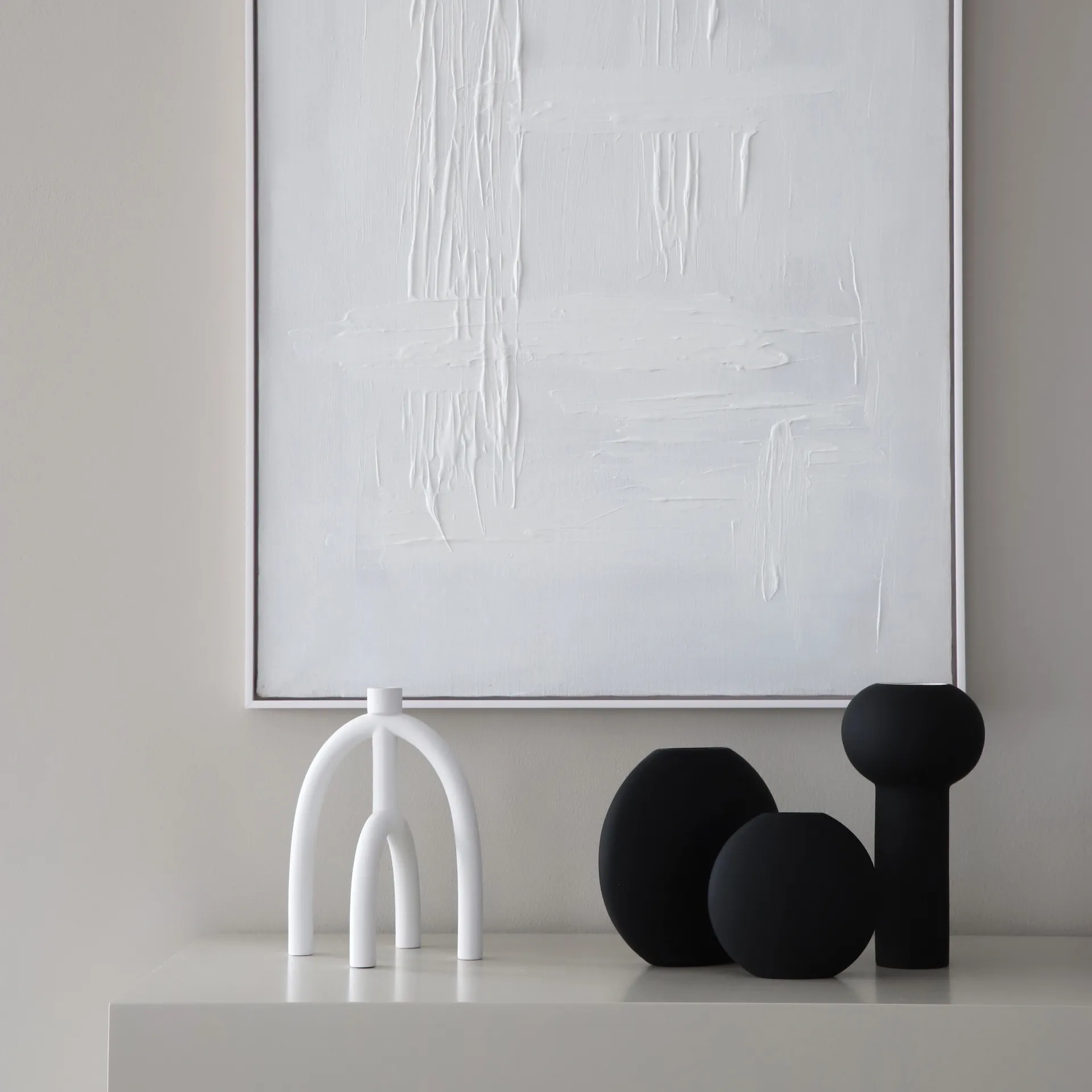 Pillar vase 24 cm, Black Cooee Design