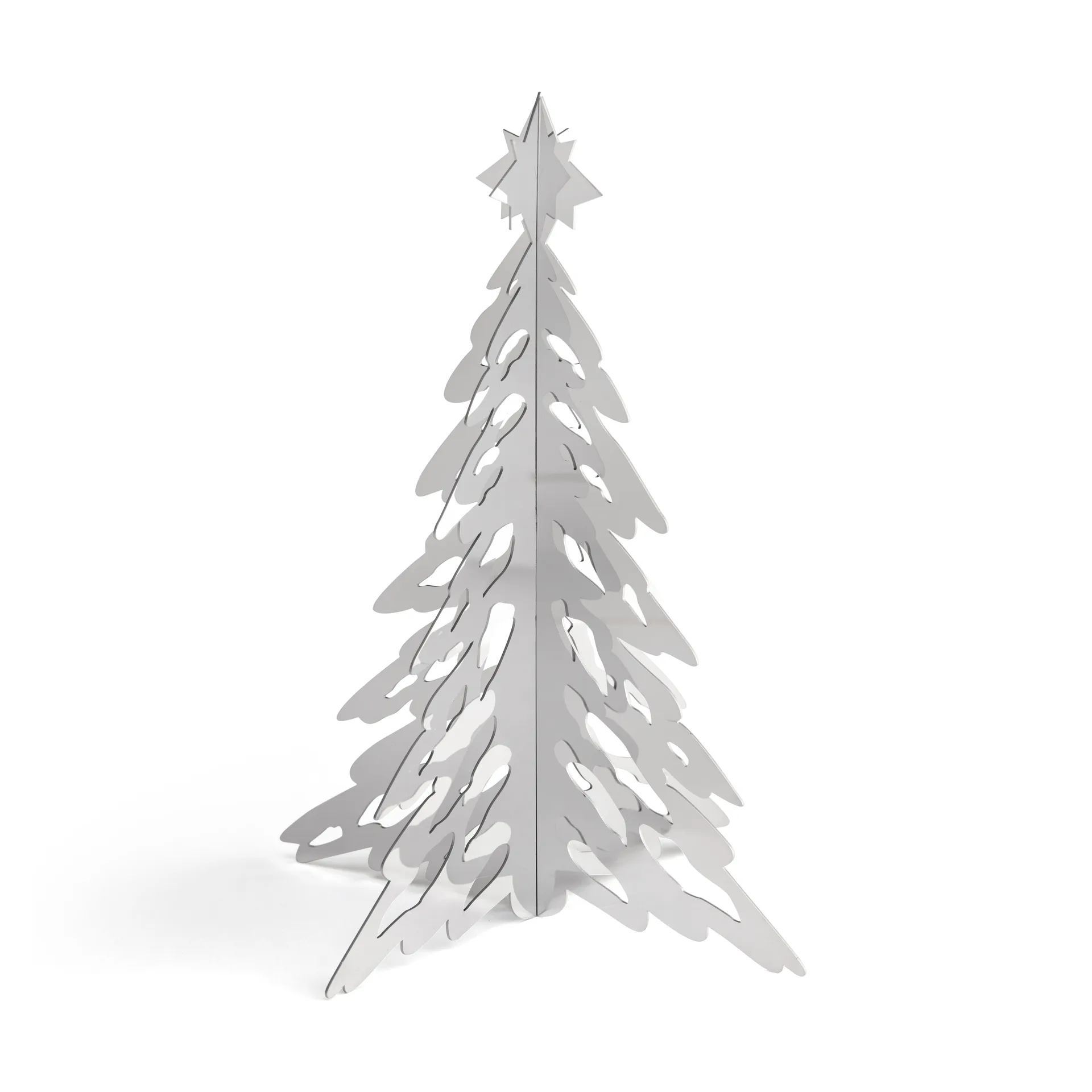 Pinetree dekorasjonsgran 20 cm, Stainless Steel Cooee Design