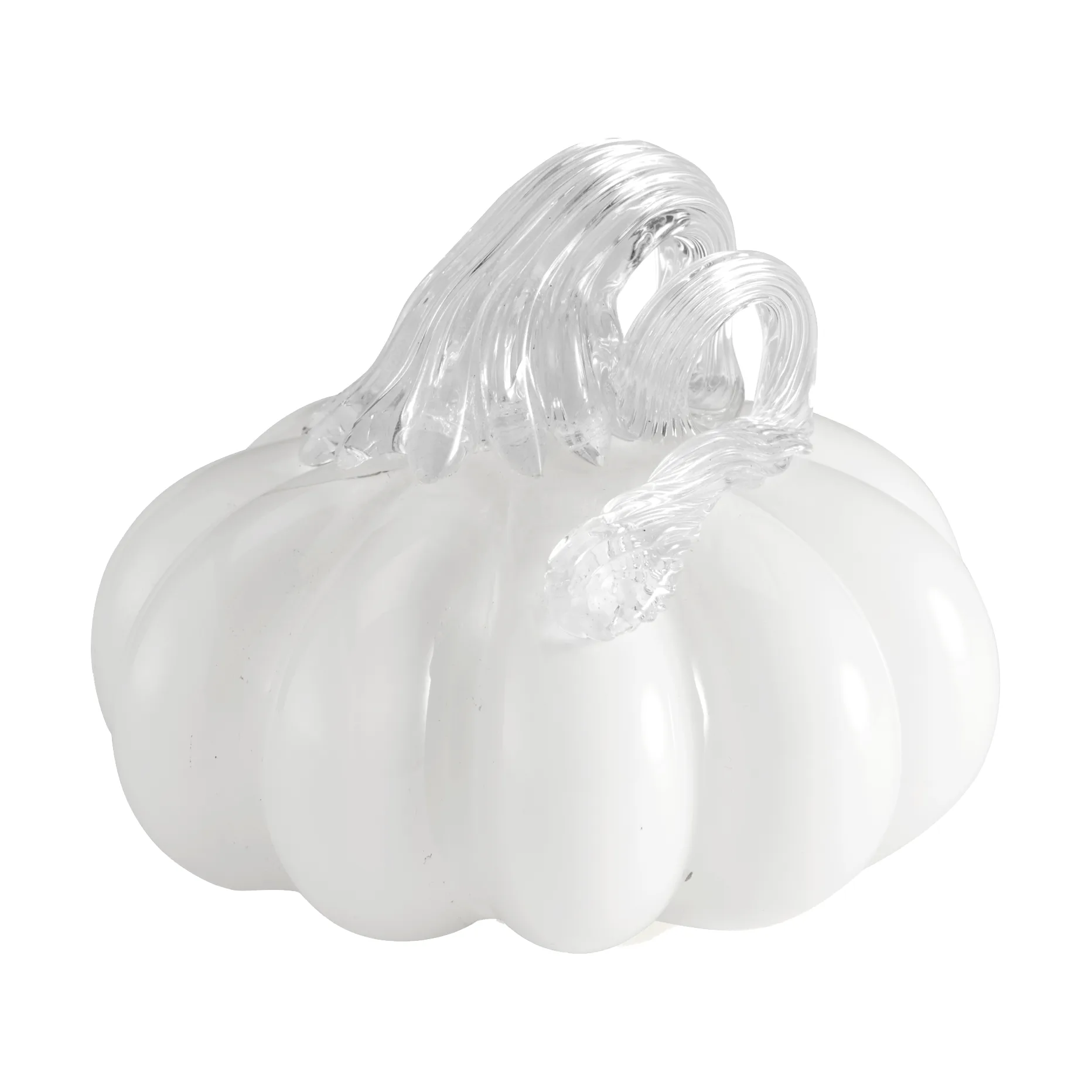Pumpkin dekorasjon 8 cm, White Cooee Design