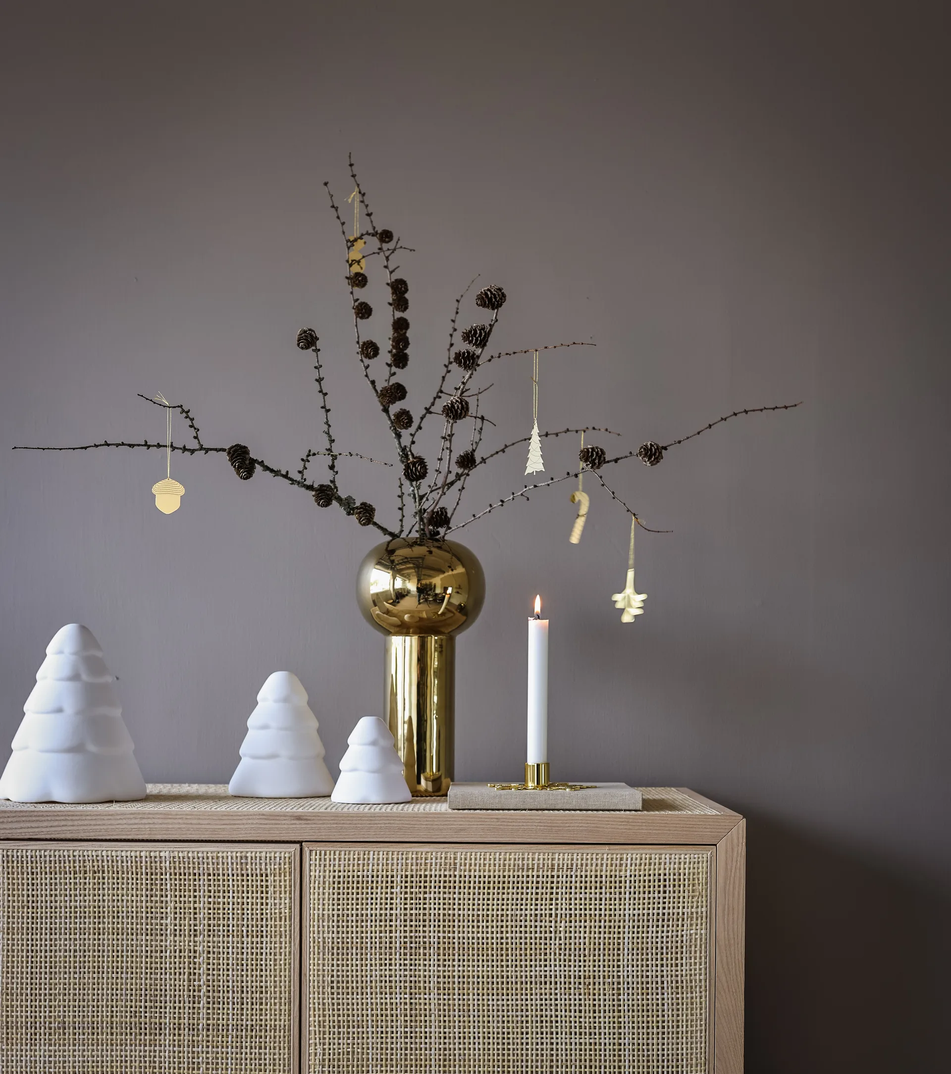 Snowy juletre 15 cm, White Cooee Design