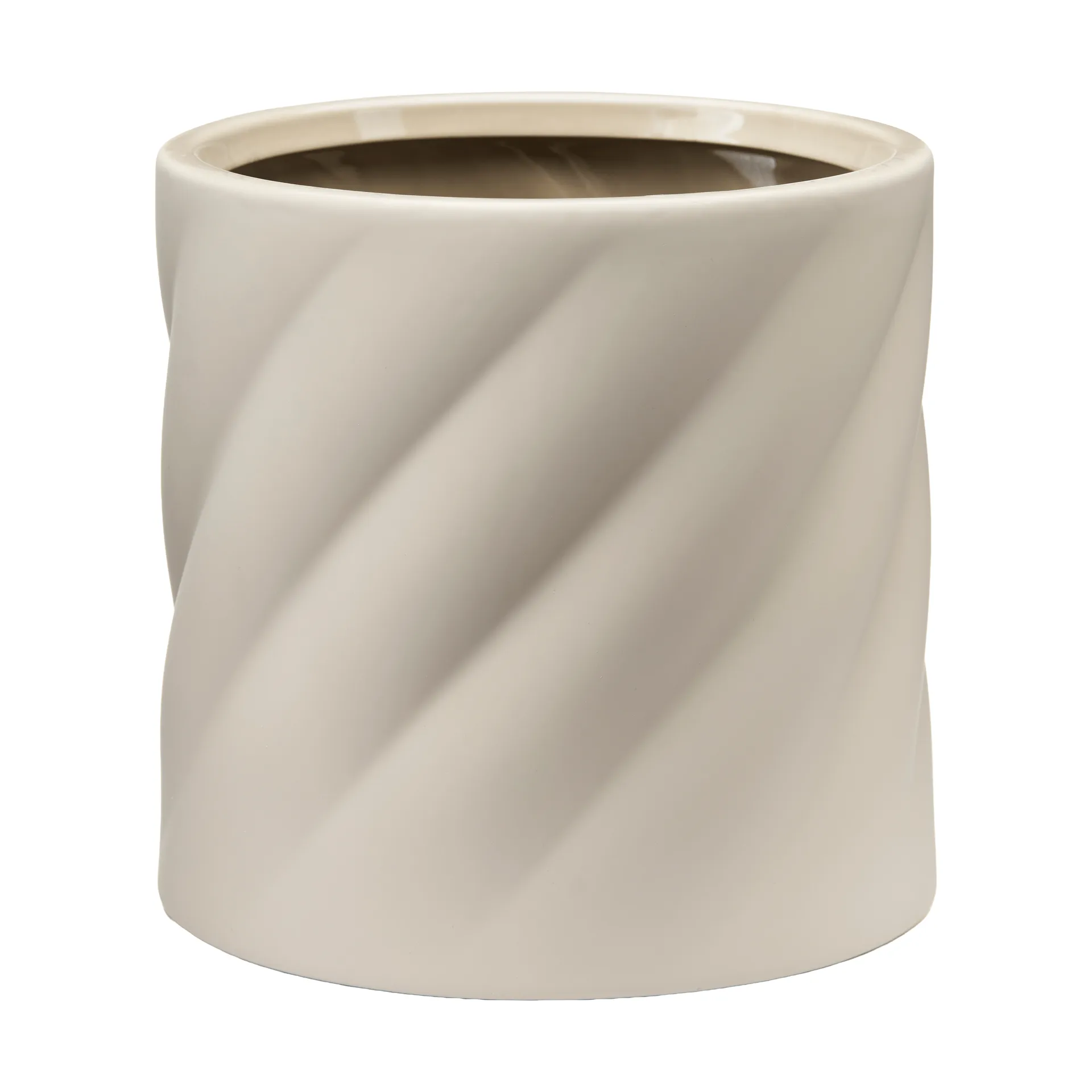 Twist blomsterpotte, Sand, medium Ø19 cm Cooee Design