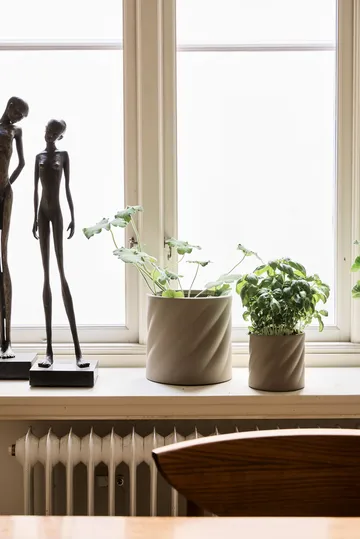 Twist blomsterpotte - Sand, medium Ø19 cm - Cooee Design
