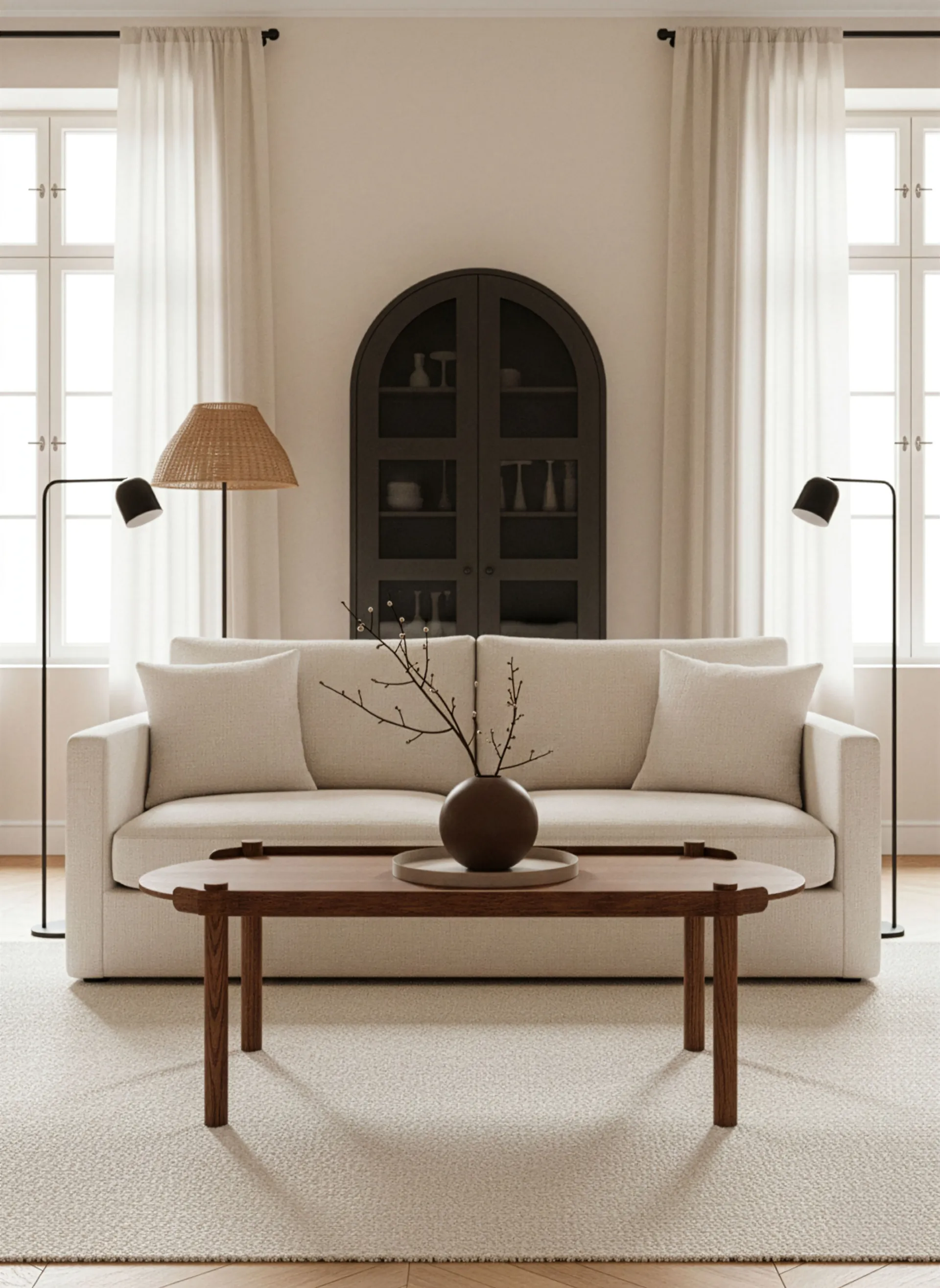 Woody bord 50x105 cm, Mørkbeiset eik Cooee Design