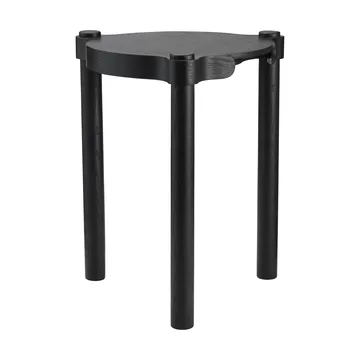 Woody rund krakk - Svartbeiset eik, Ø38x46 cm - Cooee Design