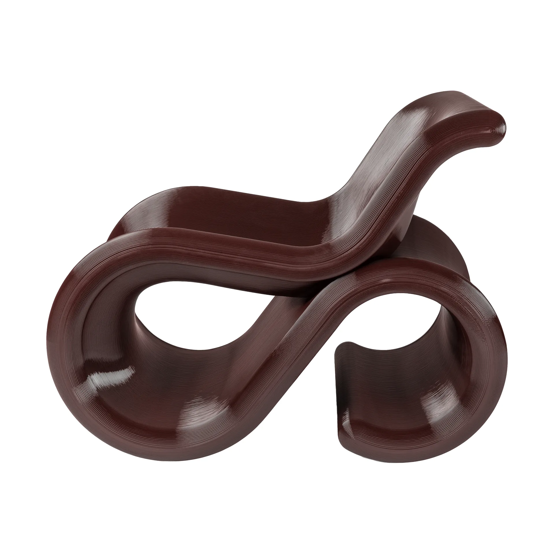 Éclair chair loungestol, Cherry Crème Atelier