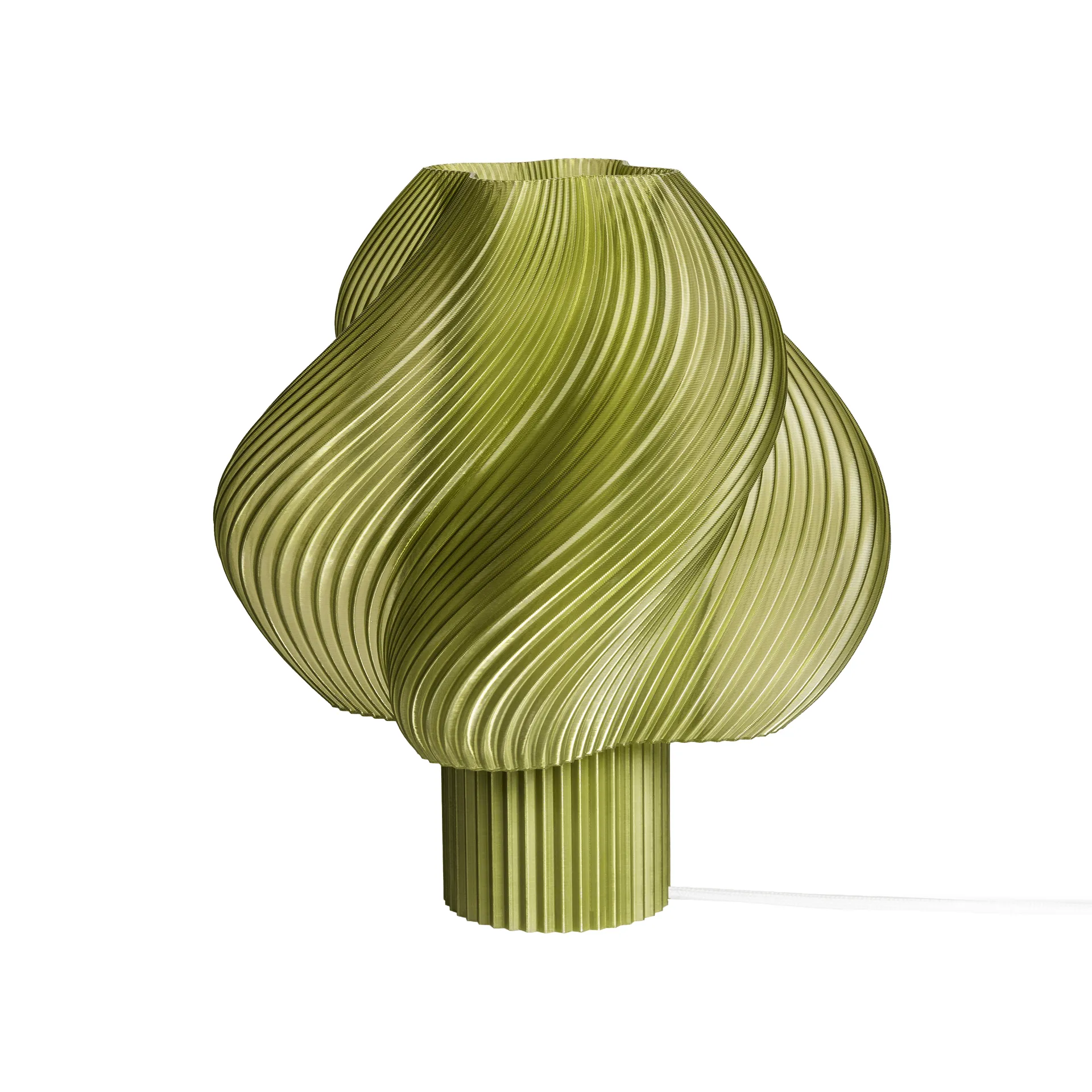 Soft Serve bordlampe, Olive, Regular, 26 cm Olive Crème Atelier