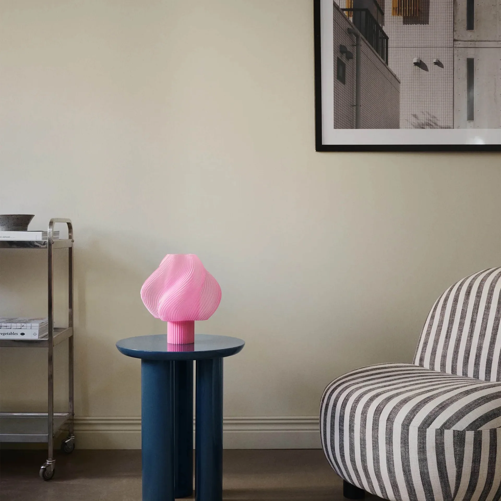 Soft Serve bordlampe, Rose sorbet, Regular, 26 cm Crème Atelier