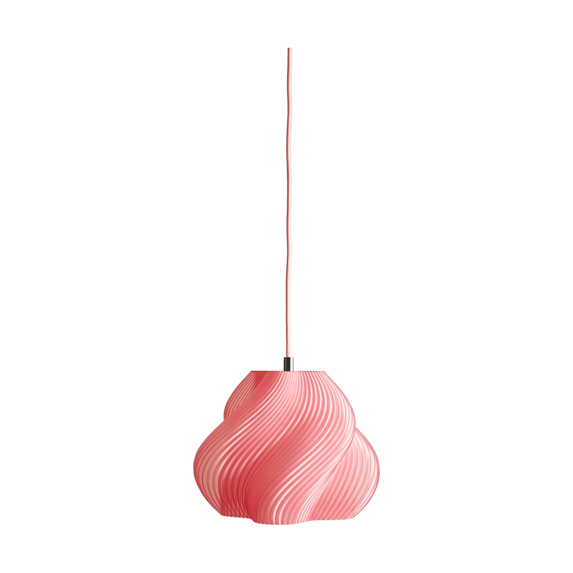 Soft Serve pendel, Peach sorbet-chrome, 01, 20 cm Crème Atelier