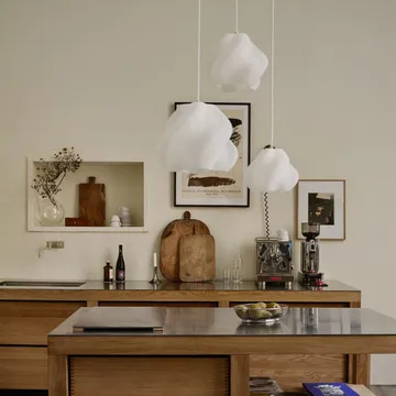 Soft Serve pendel - White-brass, 01, 20 cm - Crème Atelier