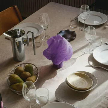 Soft Serve portabel bordlampe - Lavender sorbet, 23 cm - Crème Atelier