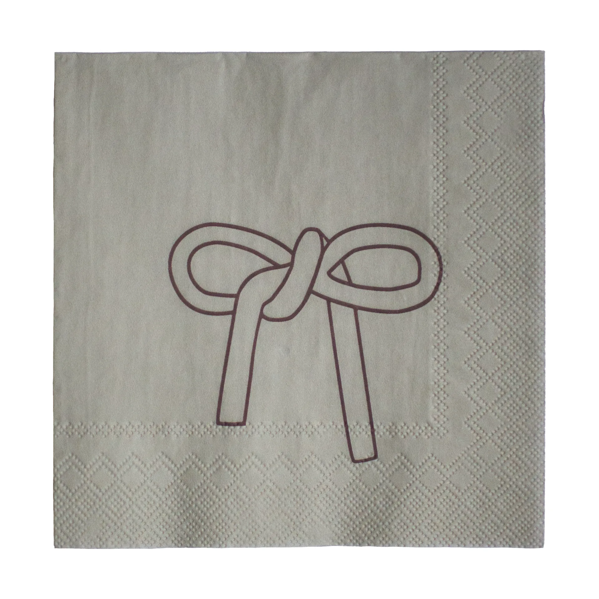 Bow papirserviett 33x33 cm 20-pakning, Beige DBKD