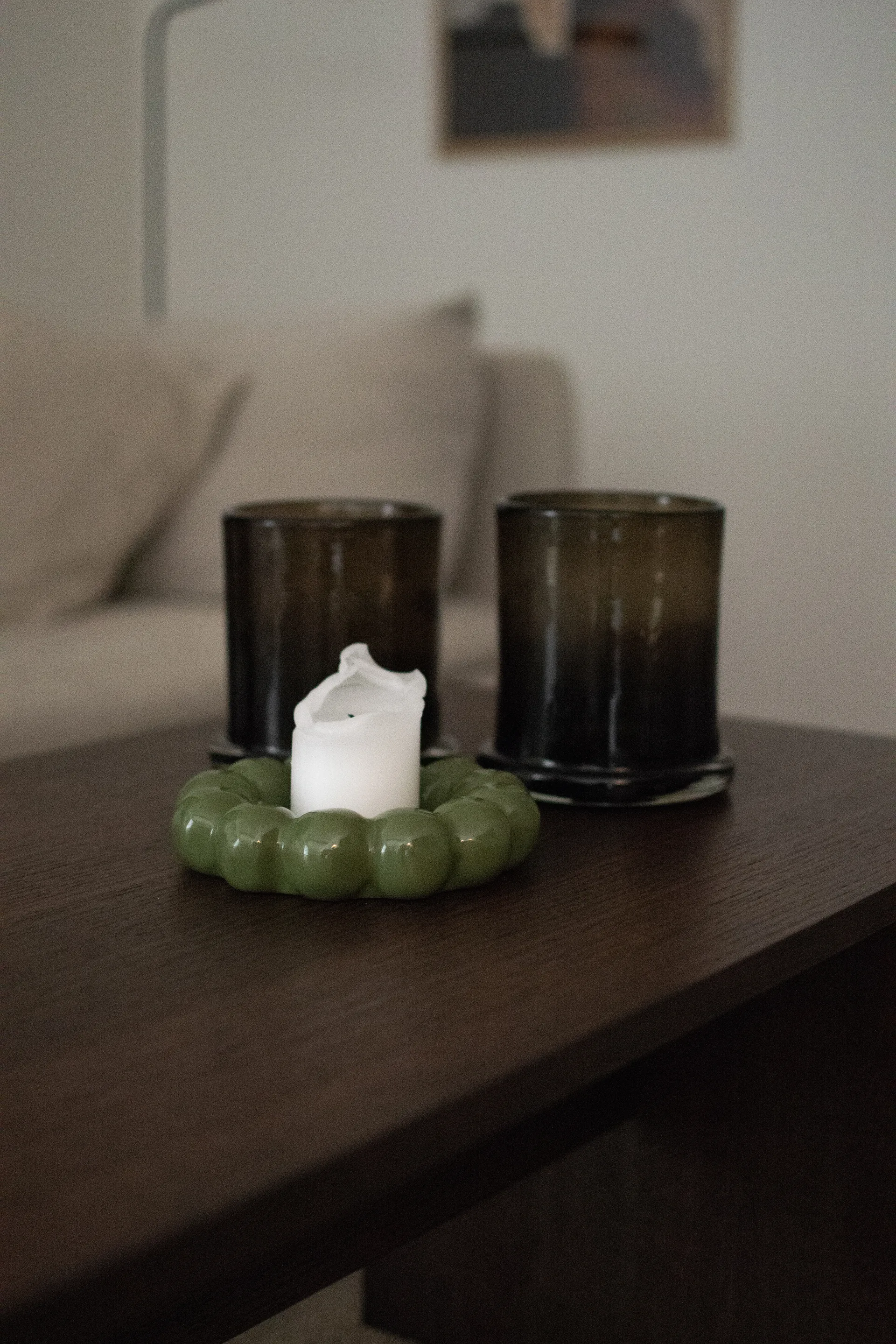 Bright lysfat Ø17 cm, Shiny green DBKD