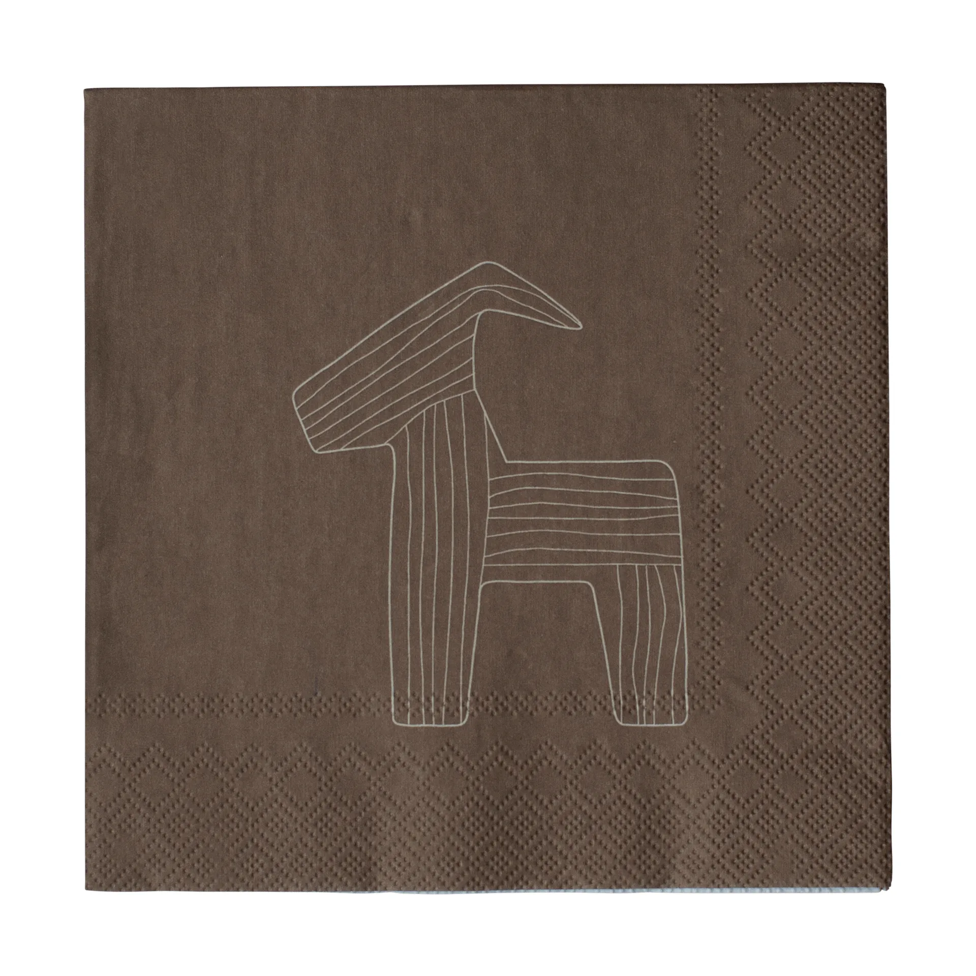 Bruse papirserviett 33x33 cm 20-pakning, Brown DBKD