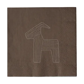 Bruse papirserviett 33x33 cm 20-pakning - Brown - DBKD