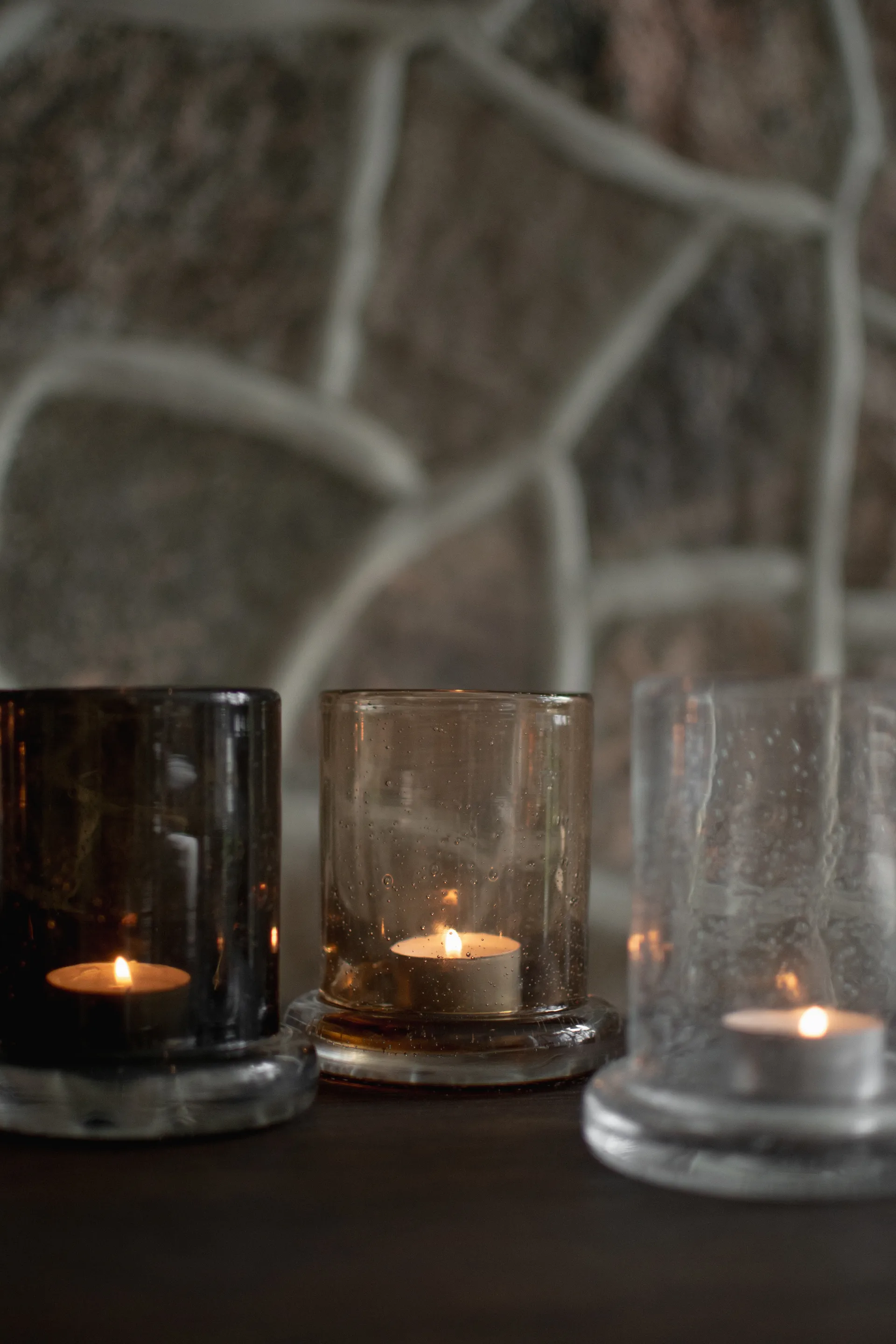 Bubble lyslykt Ø10 cm, Brown DBKD