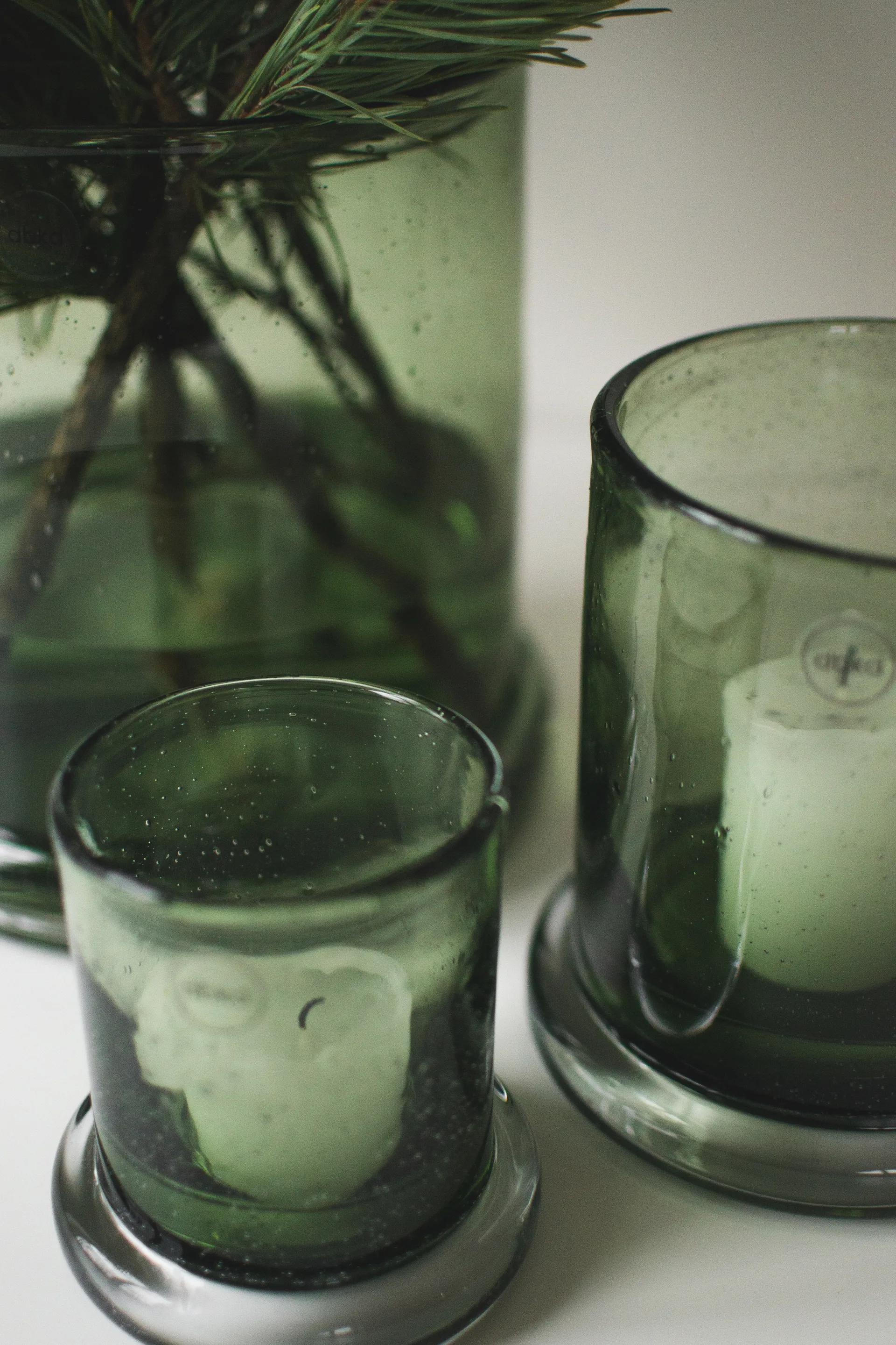 Bubble lyslykt Ø10 cm, Green DBKD