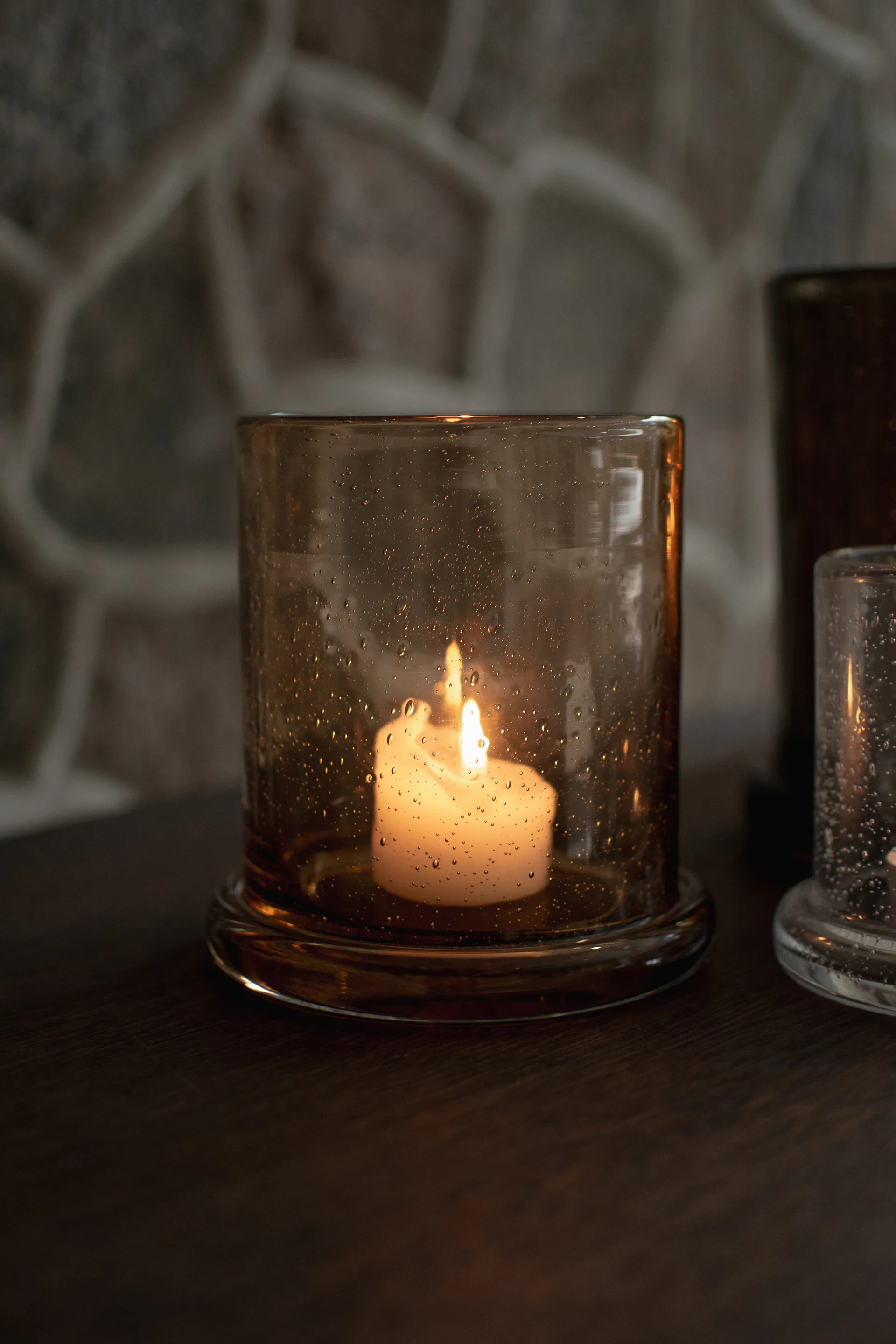 Bubble lyslykt Ø14 cm, Rust DBKD