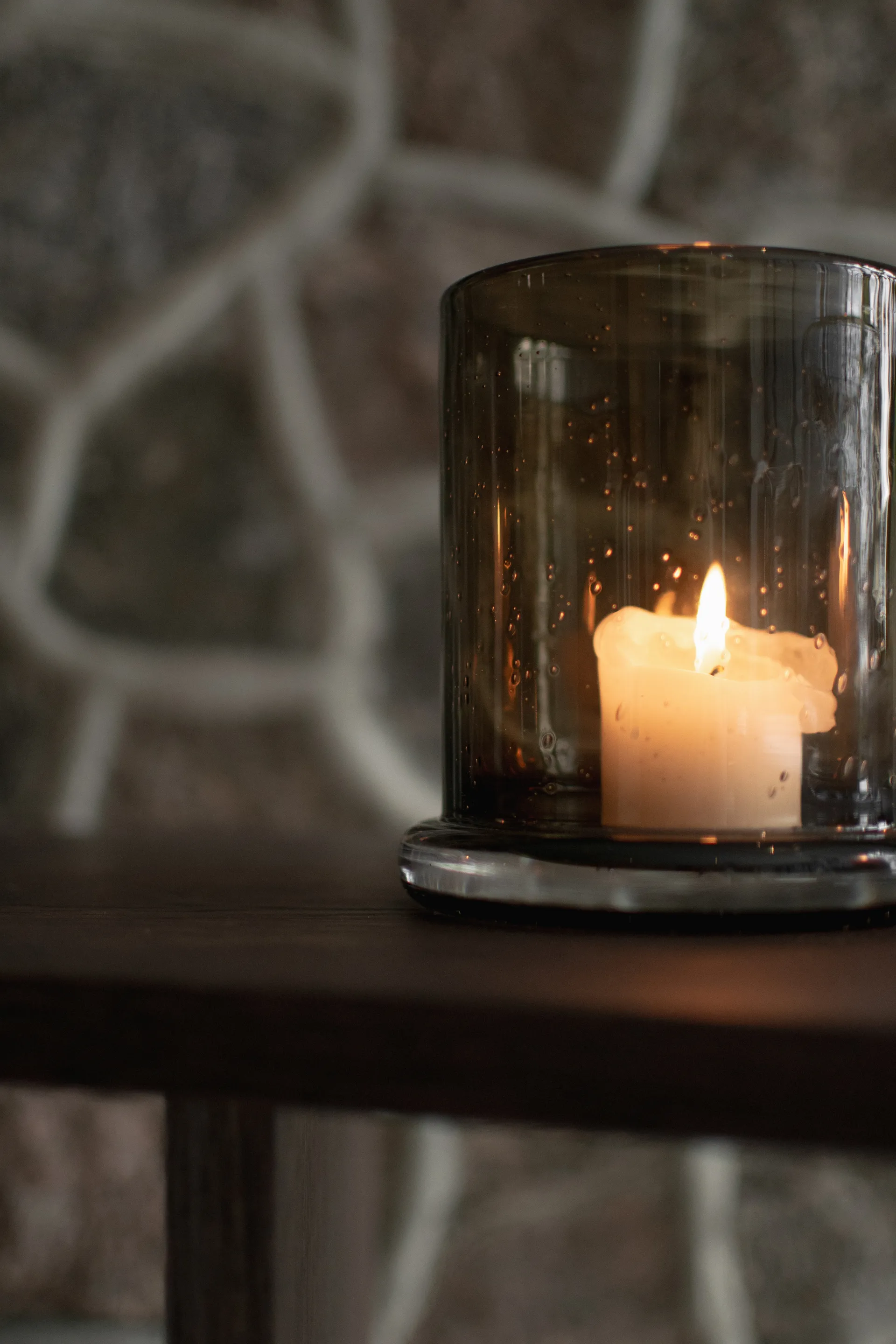 Bubble lyslykt Ø20 cm, Brown DBKD