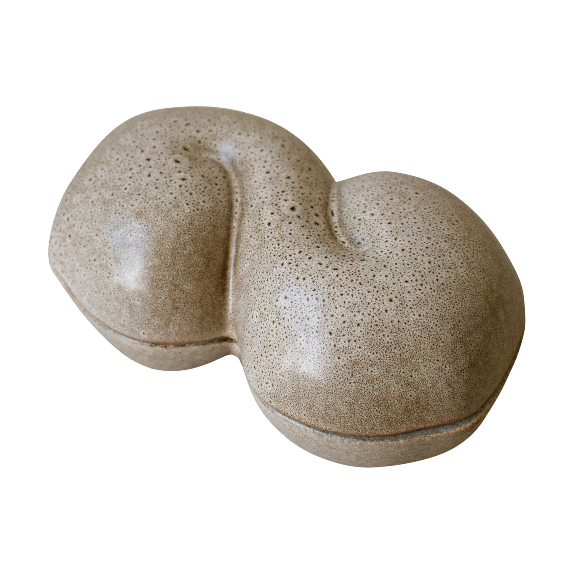 Bun skål med lokk 11 x 18 cm, Beige DBKD