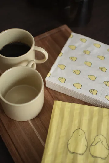 Chubby chicken papirserviett 20-pakning - Yellow, 33x33 cm - DBKD