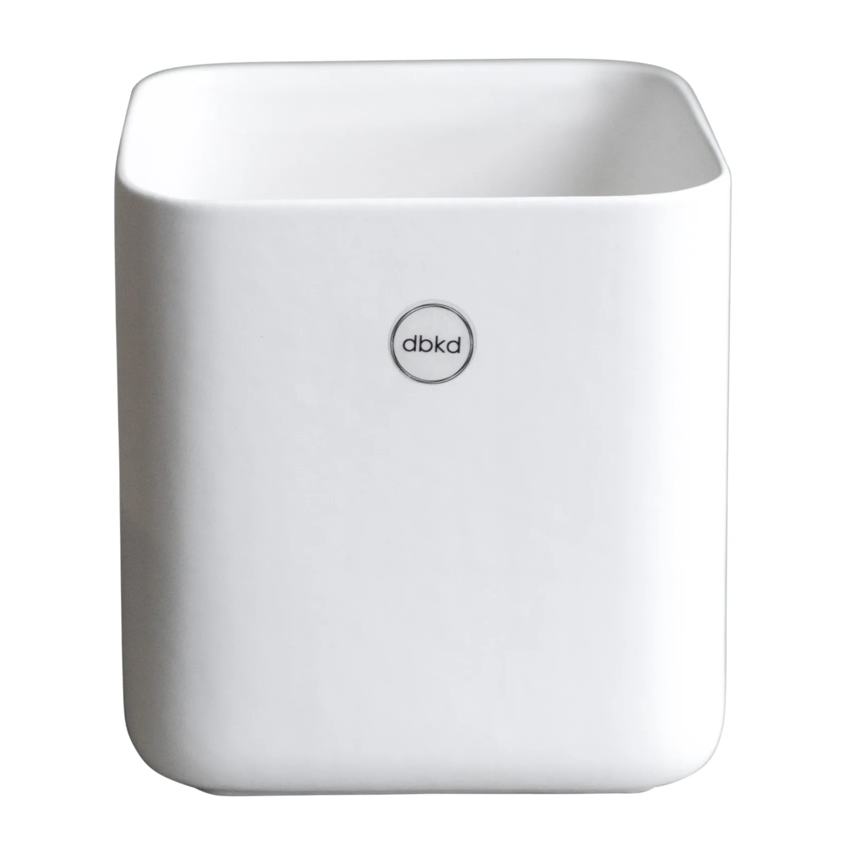 Cube krukke small Ø 13 cm, Matte white DBKD