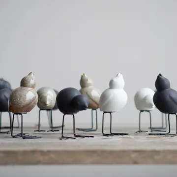 DBKD Swedish Birds påskedekorasjon 2-pakning - Black - DBKD