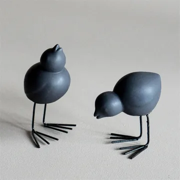 DBKD Swedish Birds påskedekorasjon 2-pakning - Black - DBKD