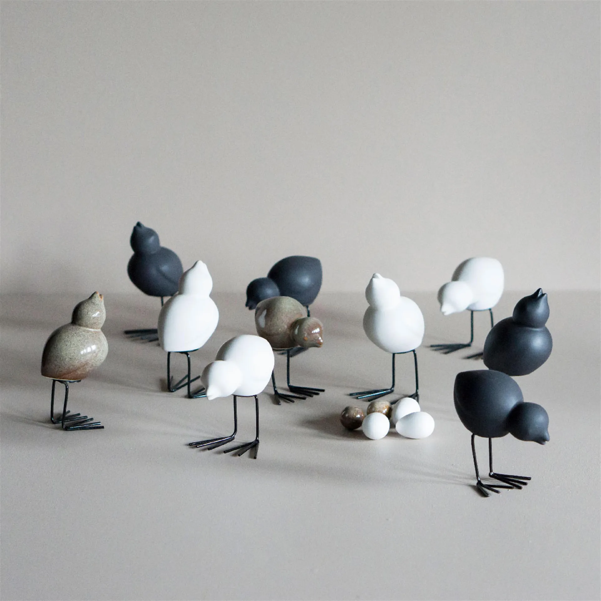 DBKD Swedish Birds påskedekorasjon 2-pakning, Black DBKD