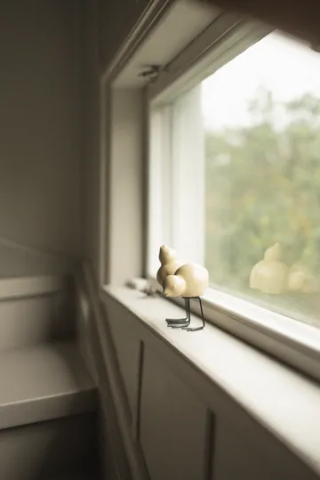 DBKD Swedish Birds påskedekorasjon 2-pakning - Shiny yellow - DBKD