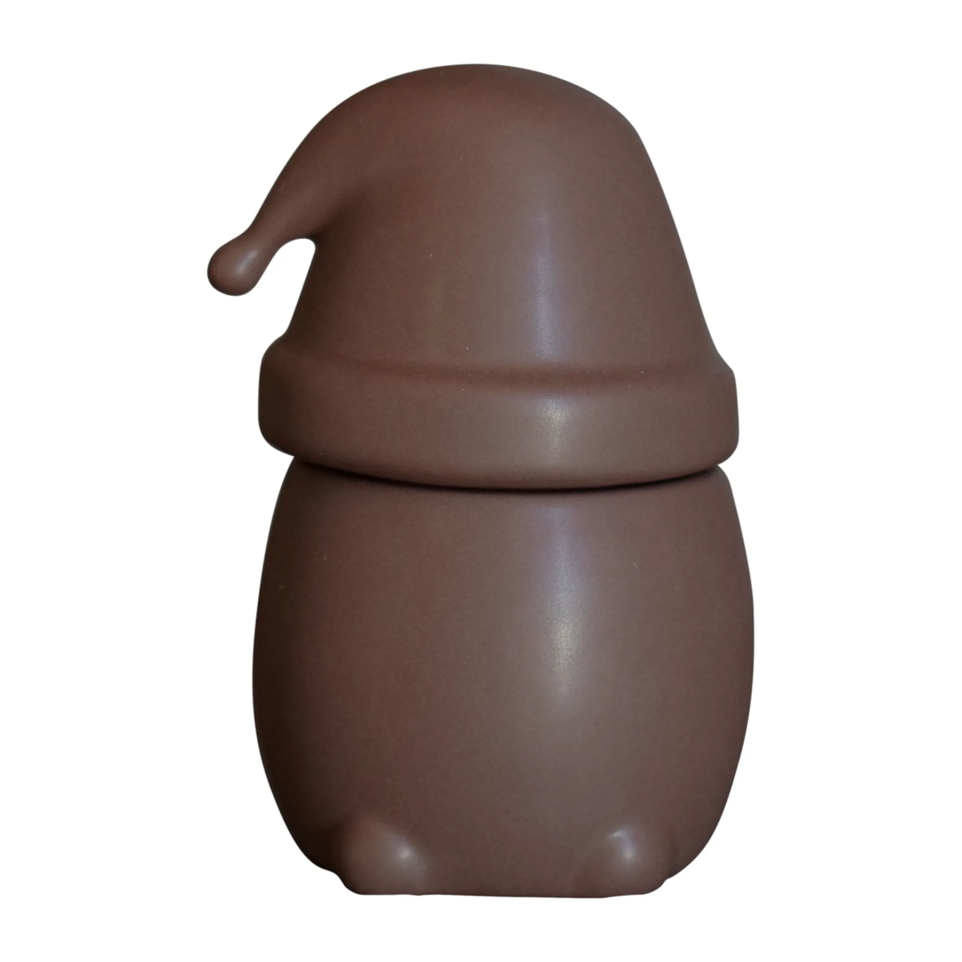 Eating Santa skål med lokk stor, Maroon DBKD