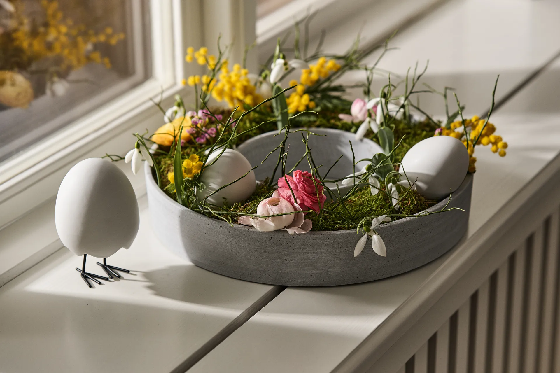 Happy feet påskedekorasjon, White  DBKD